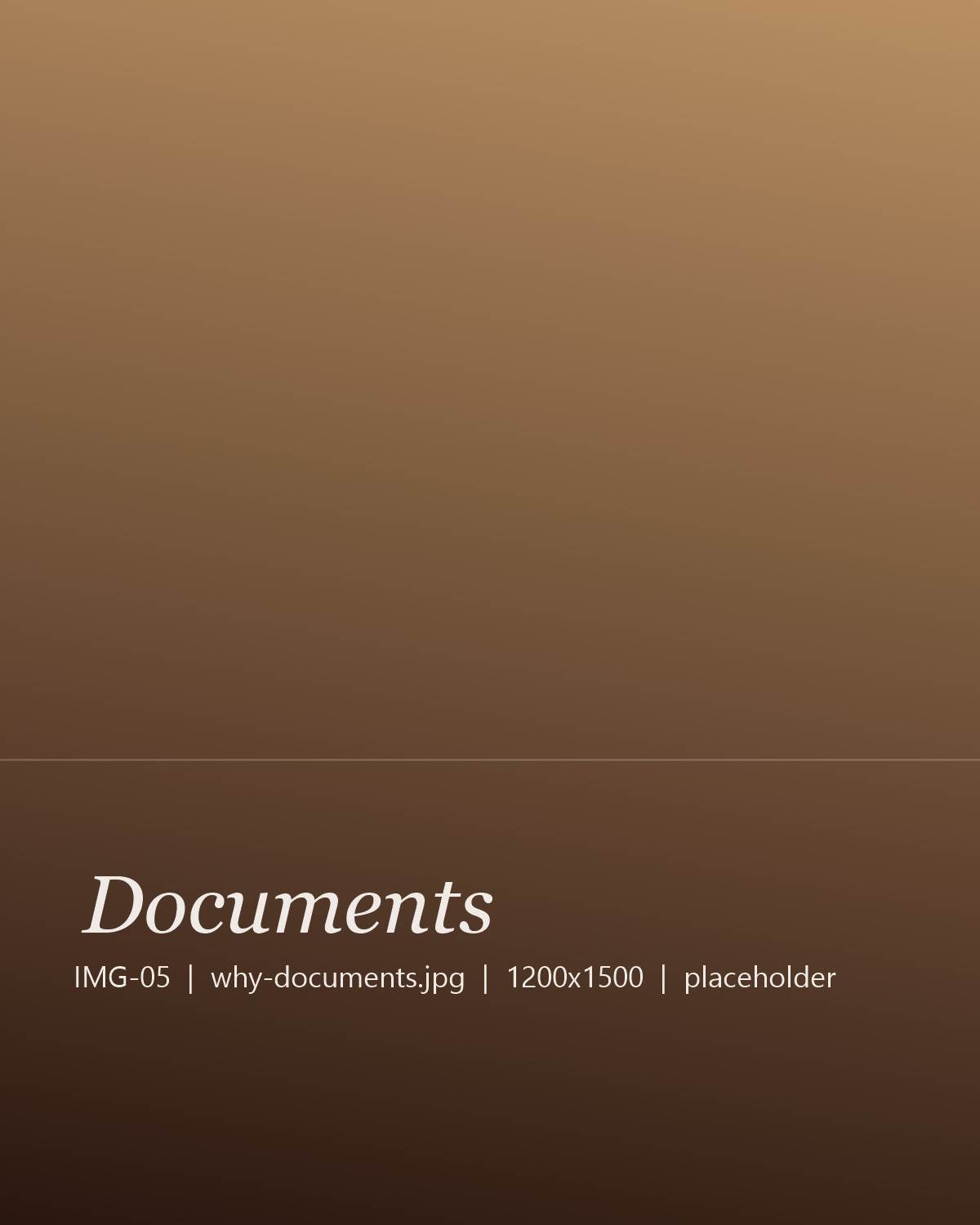 Property papers in a folder on a wooden desk